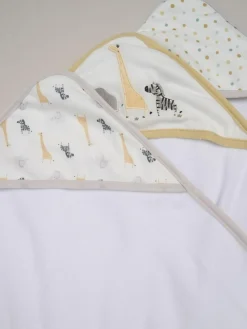 Rock-A-Bye Baby Boutique Hooded Towels 3 Pack^ Towels & Bathmats