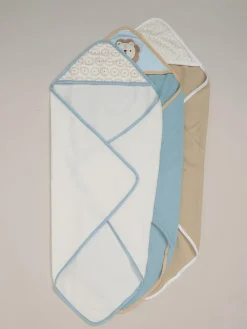 Rock-A-Bye Baby Boutique Hooded Towels 3 Pack^ Towels & Bathmats
