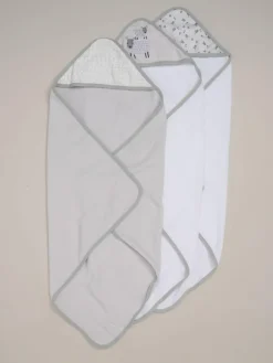 Best Rock-A-Bye Baby Boutique Hooded Towels 3 Pack