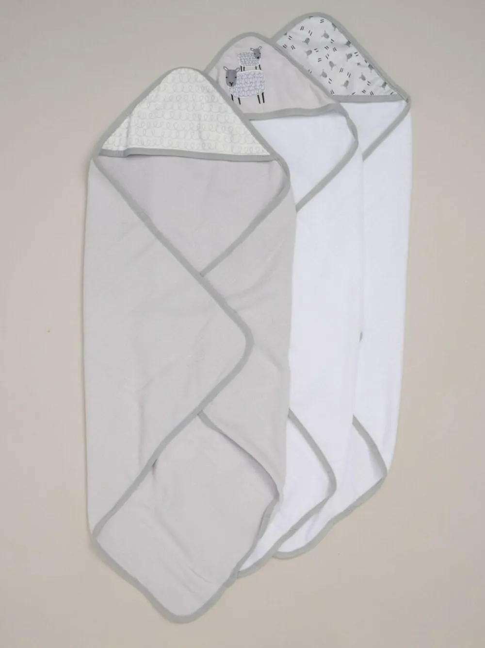 Best Rock-A-Bye Baby Boutique Hooded Towels 3 Pack