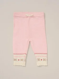 Rock-A-Bye Baby Boutique Pink True Knit Fairisle Pattern Cardigan And Trousers Outfit Set^ Knitwear & Sweaters|Knitwear