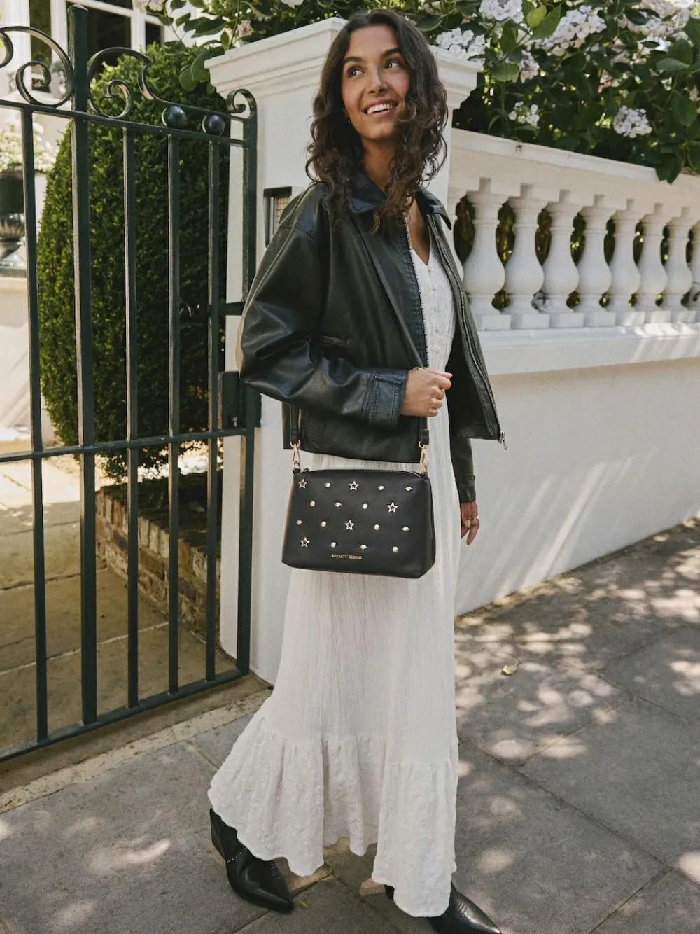 Rockett St George Black Icon Stud Cross-Body Bag^Women Bags