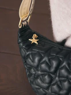 Rockett St George Black Quilted Cross-Body Bag with Star Strap^Women Bags