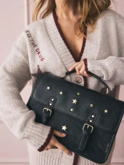 Rockett St George Black Satchel Multi Way Bag^Women Bags