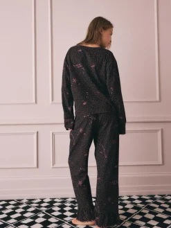 Rockett St George Chocolate Brown Leopard Tattoo Twosie Pyjamas^Women All Night & Lounge|Pyjamas