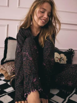 Rockett St George Chocolate Brown Leopard Tattoo Twosie Pyjamas^Women All Night & Lounge|Pyjamas