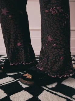 Rockett St George Chocolate Brown Leopard Tattoo Twosie Pyjamas^Women All Night & Lounge|Pyjamas