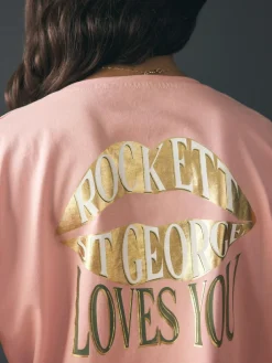 Rockett St George Khaki Green Lips Jersey Pyjamas^Women All Night & Lounge|Pyjamas