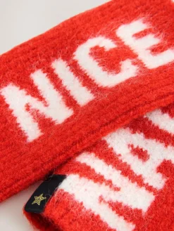 Rockett St George Red Naughty & Nice Handwarmers^Women Hats, Gloves & Scarves|Hats, Gloves & Scarves