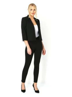 Best Roman 3/4 Sleeve Rochette Jacket Black