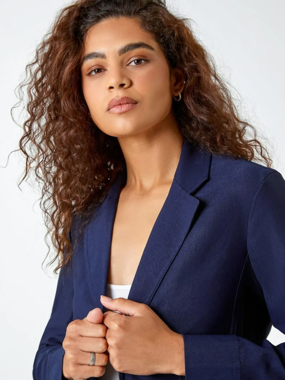 Roman Stretch Button Detail Blazer^Women Suits & Tailoring|Blazers