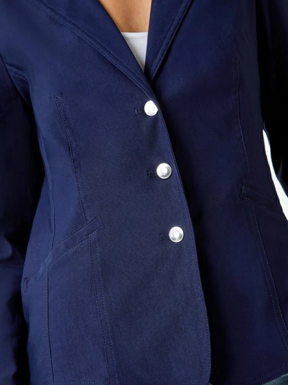 Roman Stretch Button Detail Blazer^Women Suits & Tailoring|Blazers