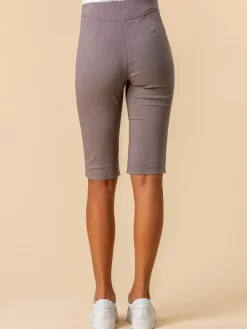 Discount Roman Light Brown Knee Length Stretch Shorts