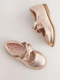 Next Bow Leather Touch Fastening Shoes^ Shoes