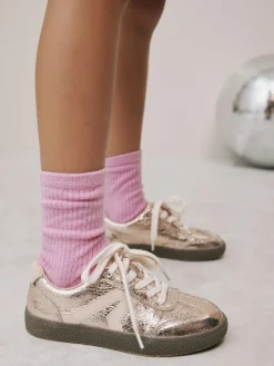 Next Rose Gold Standard Fit (F) Retro Trainers^ Sneakers