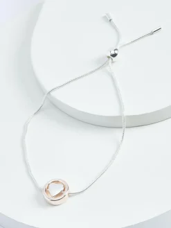 Next Rose Gold Tone/Silver Tone Heart Pully Bracelet^Women Jewellery