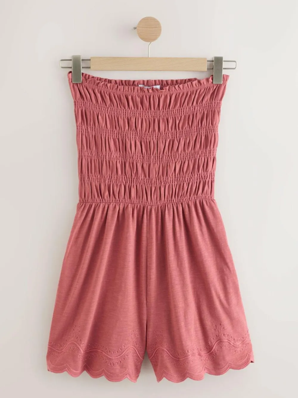 Sale Next Bandeau Shirred Playsuit Rose Pink