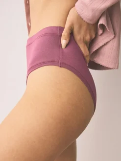 Next High Waist High Leg Ultimate Comfort Cotton Knickers 3 Pack^Women Occasionwear|All Lingerie