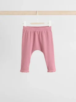 Next Rose Pink Long Sleeve Baby Top and Leggings 2 Piece Set (0mths-2yrs)