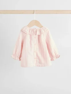 Next Rose Pink Long Sleeve Baby Top and Leggings 2 Piece Set (0mths-2yrs)