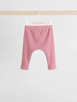 Next Rose Pink Long Sleeve Baby Top and Leggings 2 Piece Set (0mths-2yrs)