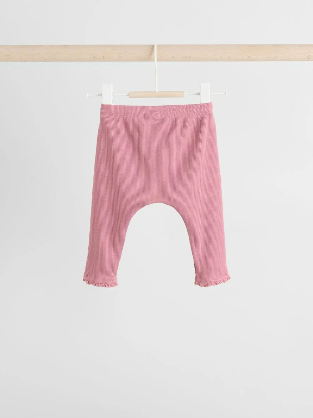 Next Rose Pink Long Sleeve Baby Top and Leggings 2 Piece Set (0mths-2yrs)