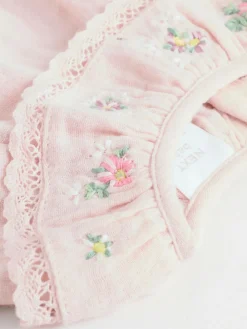 Next Rose Pink Long Sleeve Baby Top and Leggings 2 Piece Set (0mths-2yrs)