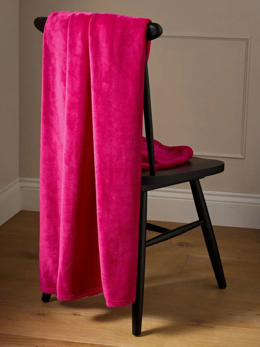 Next Rose Pink Plush Fleece Throw^ Cushions & Throws