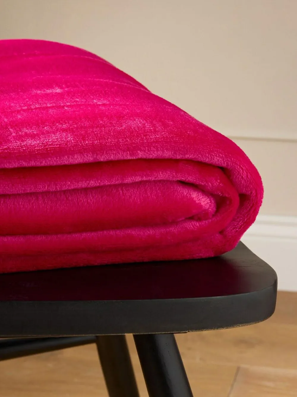 Next Rose Pink Plush Fleece Throw^ Cushions & Throws
