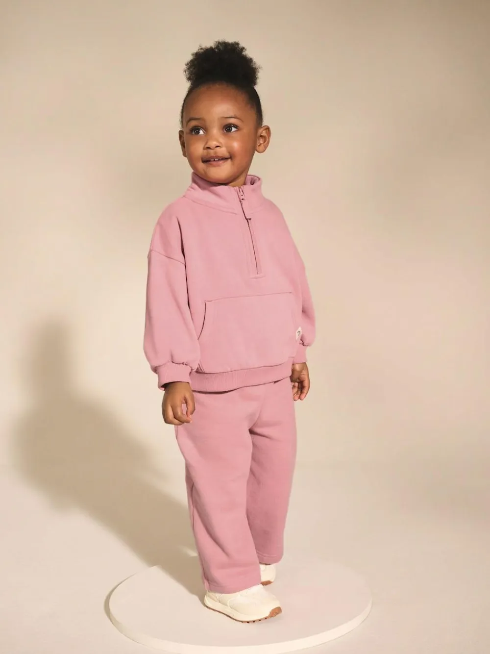 Next Rose Pink Quarter Zip Sweatshirt (3mths-7yrs)^ Sweatshirts & Hoodies|Sweatshirts & Hoodies