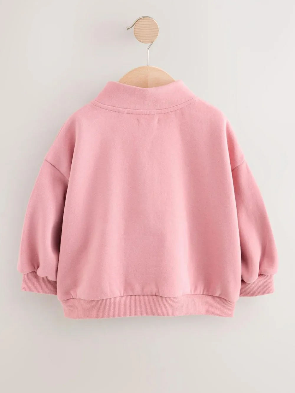 Next Rose Pink Quarter Zip Sweatshirt (3mths-7yrs)^ Sweatshirts & Hoodies|Sweatshirts & Hoodies