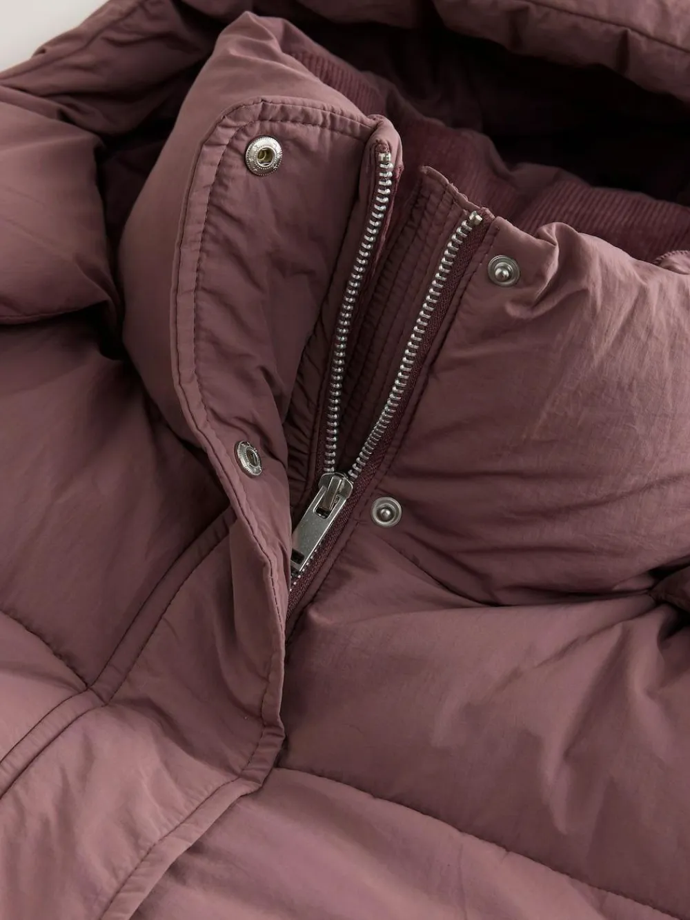 New Next Shower Resistant Longline Padded Coat Rose Pink