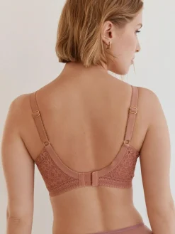 Discount Next DD+ Lace Non Pad Full Cup Minimiser Bras 2 Pack Rose/White