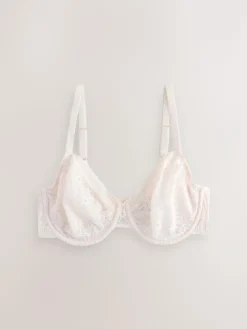 Discount Next DD+ Lace Non Pad Full Cup Minimiser Bras 2 Pack Rose/White