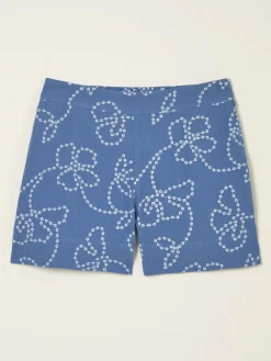 Fat Face Rosie Chambray Blue Printed Shorts^Women Shorts