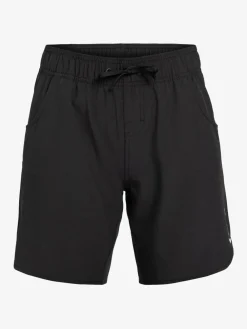Outlet Roxy Black Wave 7 Inch Long Logo Board Shorts
