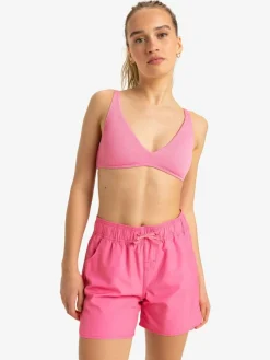 Online Roxy Pink Wave 5 Inch Mid Logo Board Shorts
