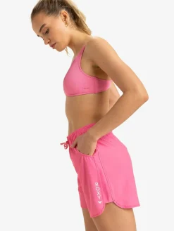 Online Roxy Pink Wave 5 Inch Mid Logo Board Shorts