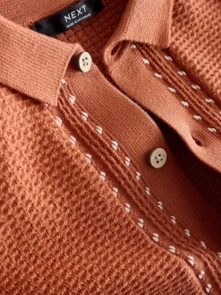 Next 100% Cotton Short Sleeve Knitted Polo Shirt (3-16yrs)^BOY Tops|Knitwear & Sweaters