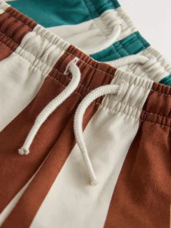 Next Rust Brown and Teal Crew Neck Sweatshirt and Shorts 2 Pack Set (3mths-7yrs)^BOY Sweatshirts & Hoodies|Sets & Outfits