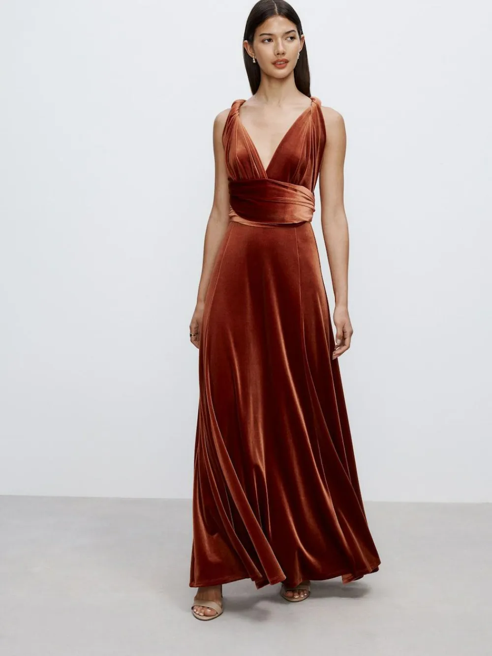 Next Bridesmaid Velvet Multiway Maxi Dress^Women Maxi Dresses