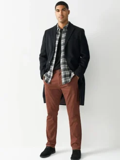 Clearance Next Rust Brown Slim Fit Stretch Chinos Trousers