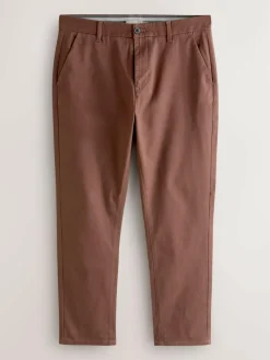 Clearance Next Rust Brown Slim Fit Stretch Chinos Trousers
