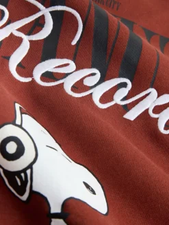 Next Rust Brown Snoopy Licence Graphic Back Print Crew Sweatshirt^ Sweatshirts & Hoodies|Sweatshirts & Hoodies