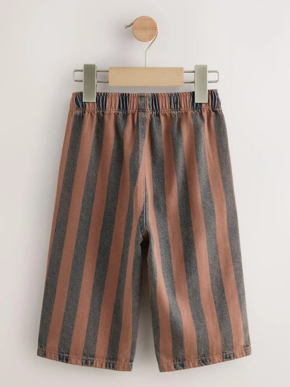 Next Rust Brown Stripe Printed Pull On Wide Trousers (3mths-7yrs)^BOY Pants & Leggings|Baby Boys