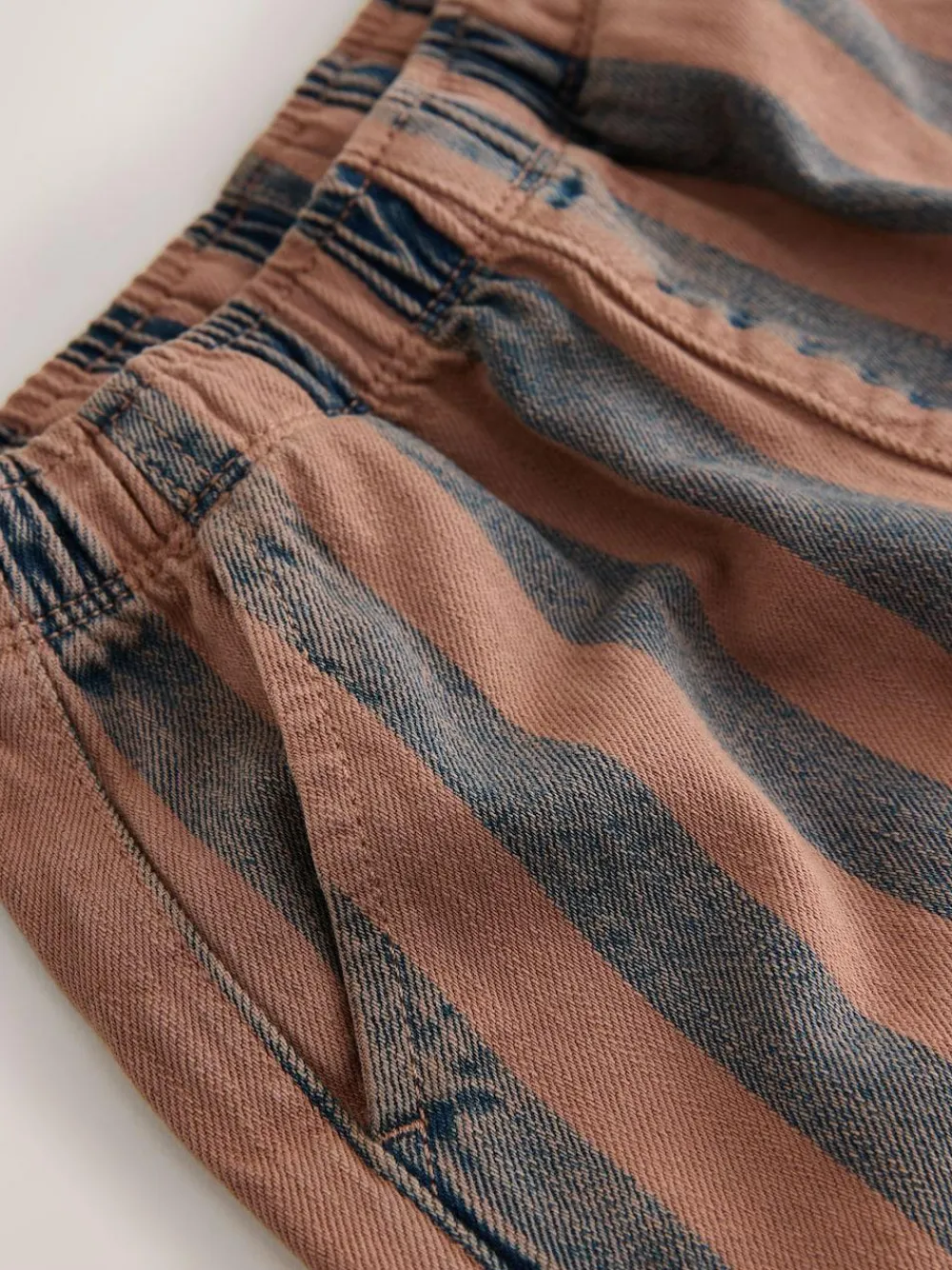 Next Rust Brown Stripe Printed Pull On Wide Trousers (3mths-7yrs)^BOY Pants & Leggings|Baby Boys