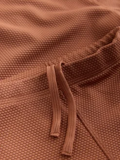 Online Next Textured Swim Set (3mths-7yrs) Rust Brown