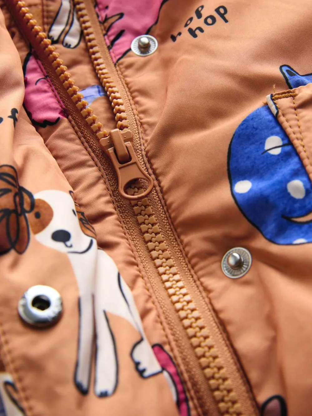 Hot Next Shower Resistant Printed Coat (3mths-7yrs) Rust Character