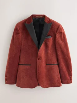 Next Slim Fit Patterned Velvet Blazer^ Occasionwear|Blazers & Formal Jackets