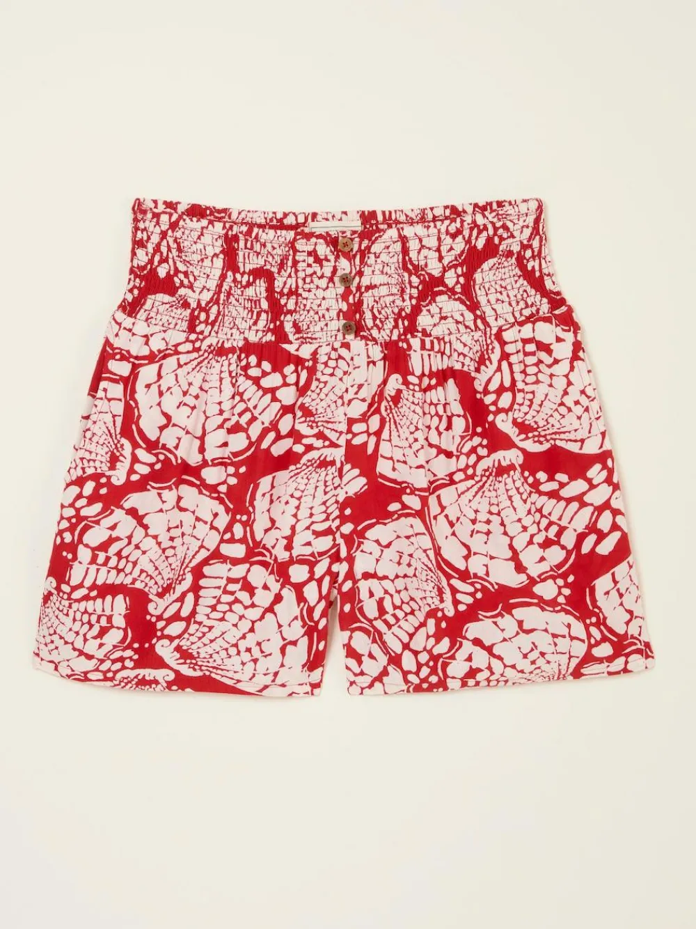 Clearance Fat Face Rust Red Mono Shell Flippy Shorts